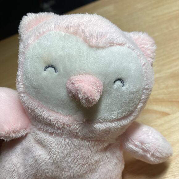 Just One You by Carter's For You Rattle Pink and White Owl Plush. Pre-Owned - Picture 2 of 9